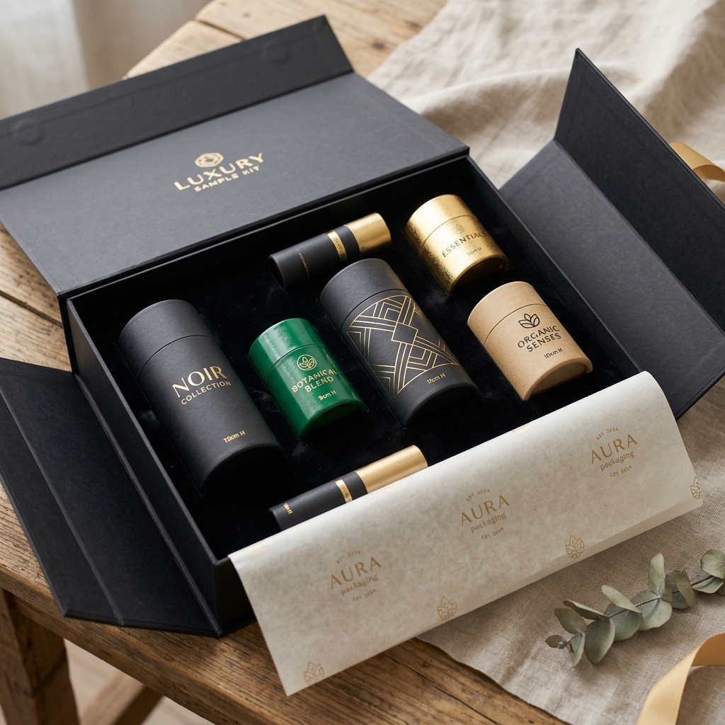 Rulobox Luxury Sample Kit Presentation Box